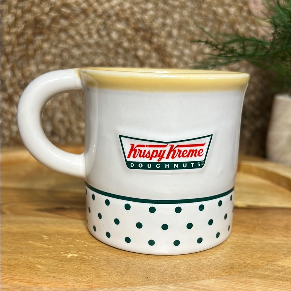 Krispy Kreme Doughnuts Coffee Mug Cup with 3D donut in bottom. Vintage